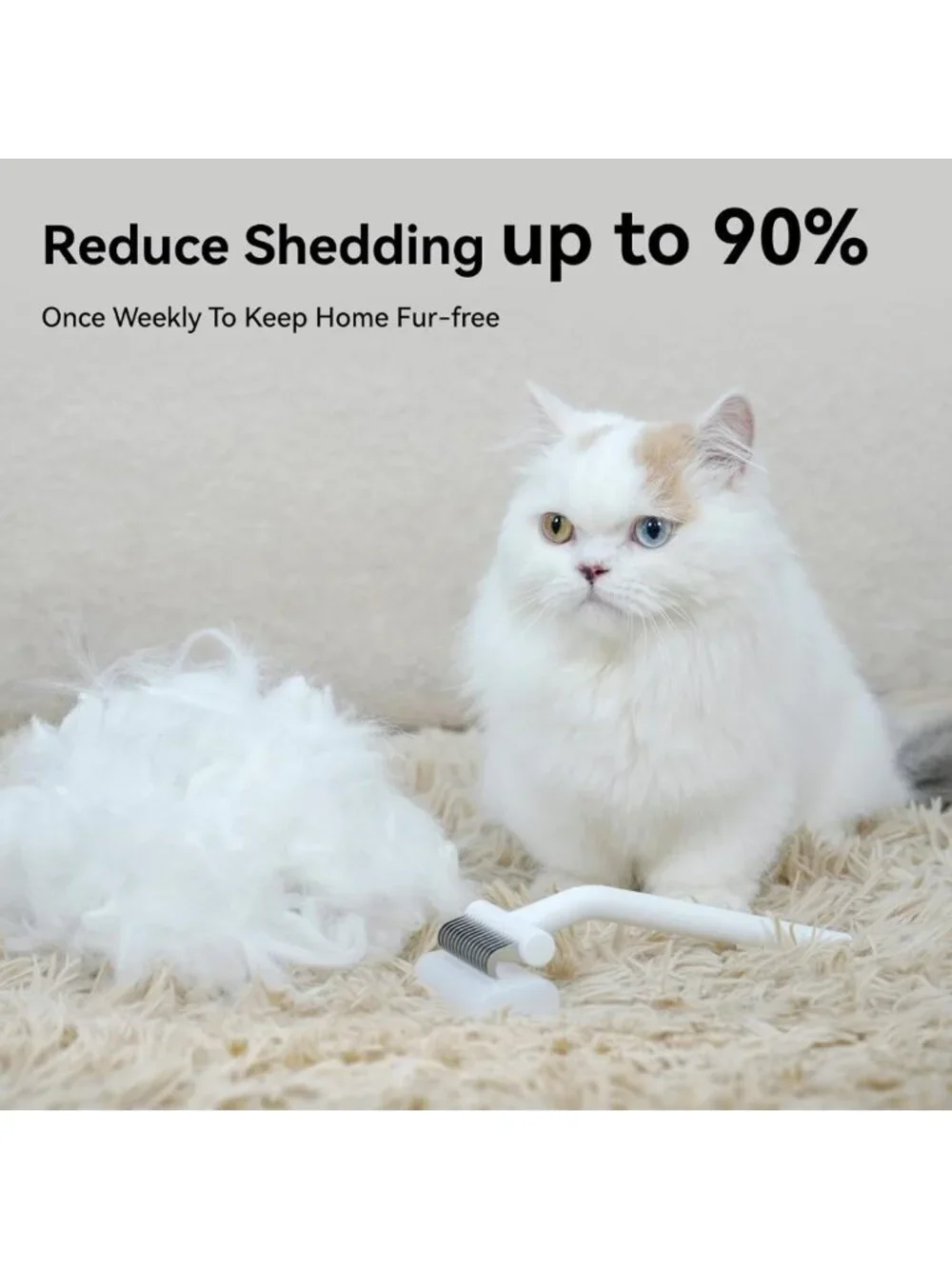 Deshedding & Dematting Comb for Dogs, Cats & Horses - Undercoat Rake Tool